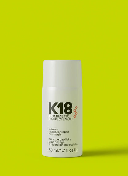 K18 Leave-In Molecular Hair Mask, Repairs Dry or Damaged Hair, Reverse Hair Damage from Bleach, Color, Chemical Services & Heat